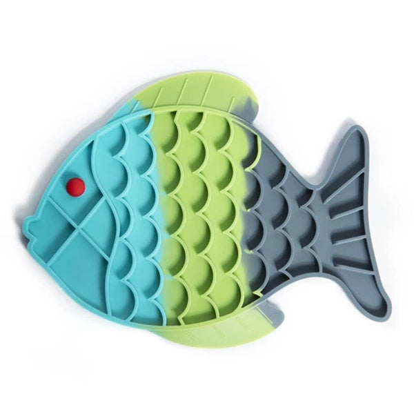 CalmPaw fish-shape silicone lick mat